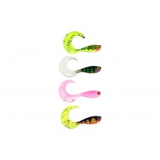 Fox Rage Micro Grub Tail UV Mixed Colour 4cm 8pk Mixed Colours